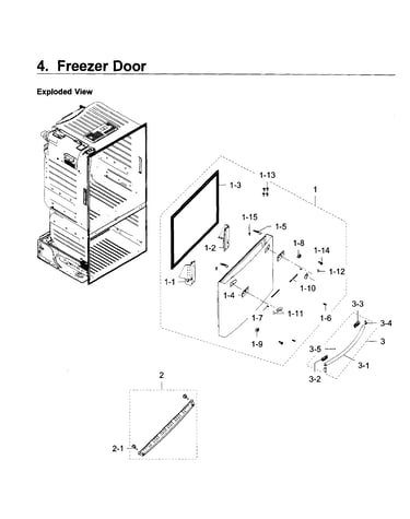 Freezer door