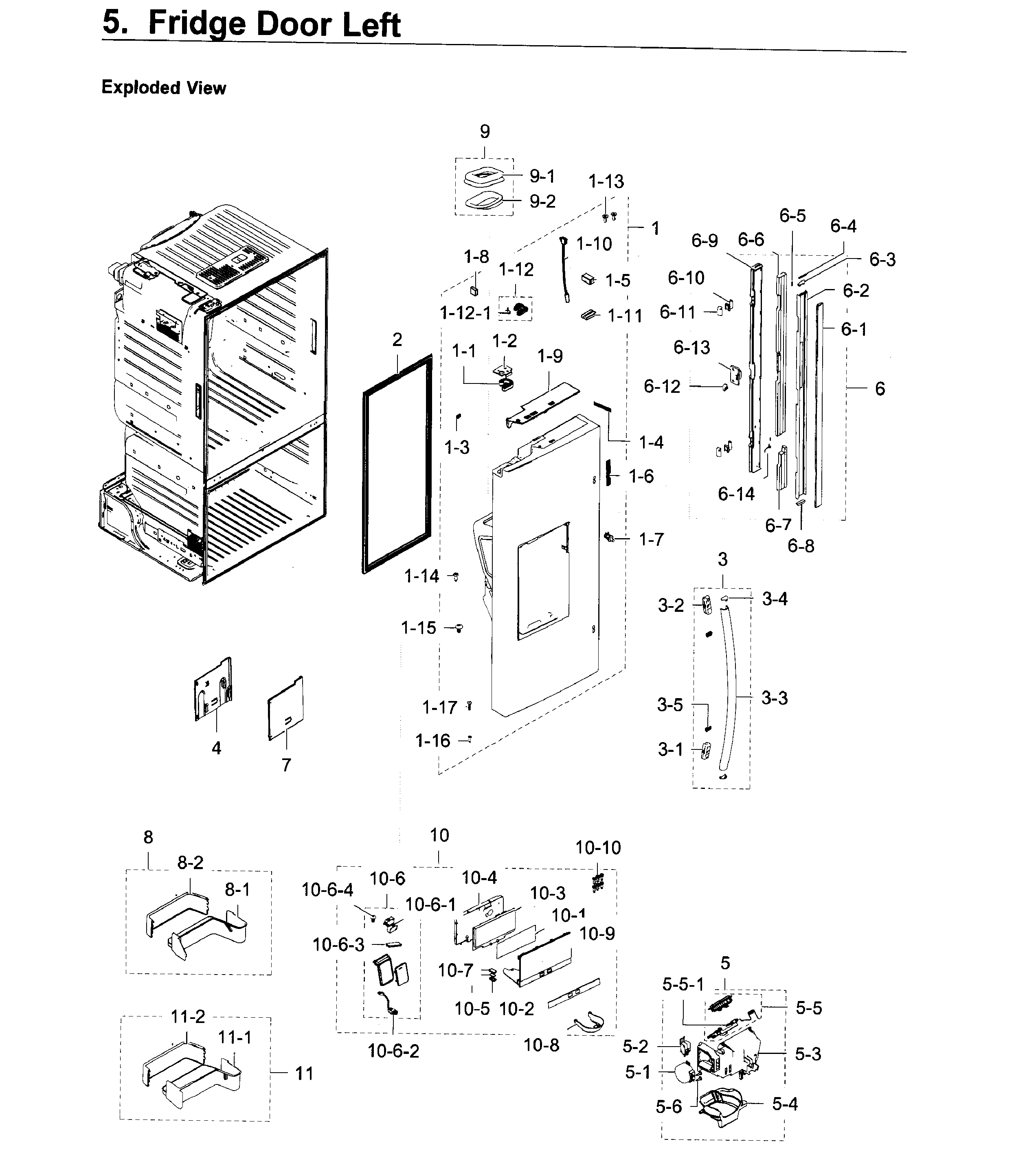 Fridge door l
