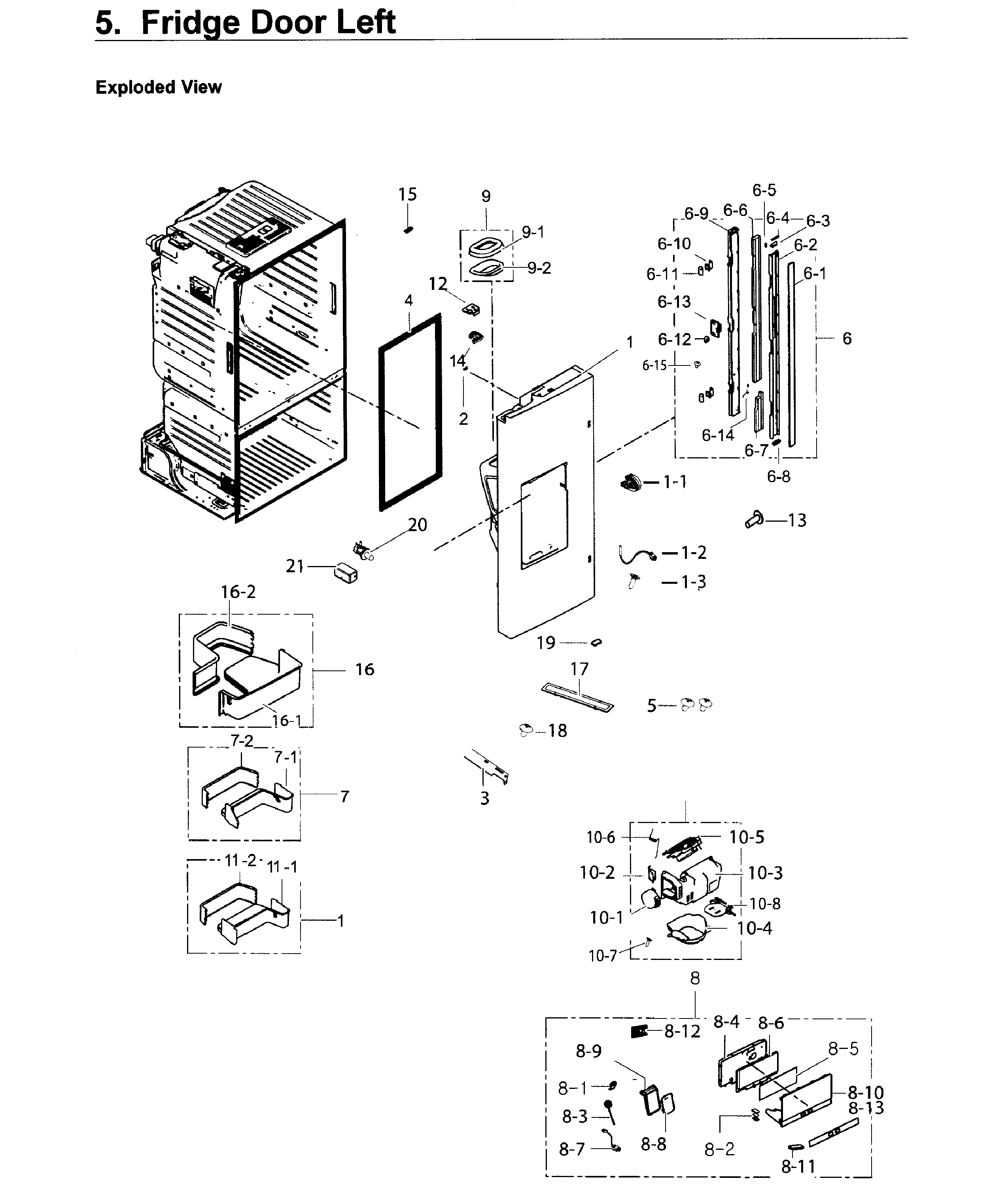 Fridge door l