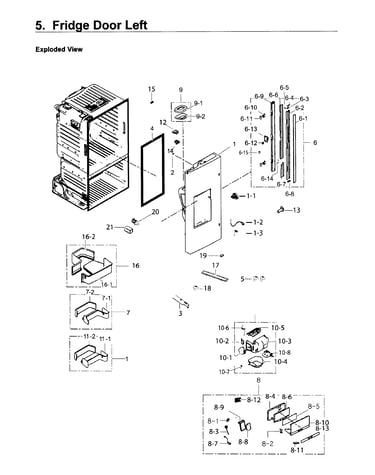 Fridge door l