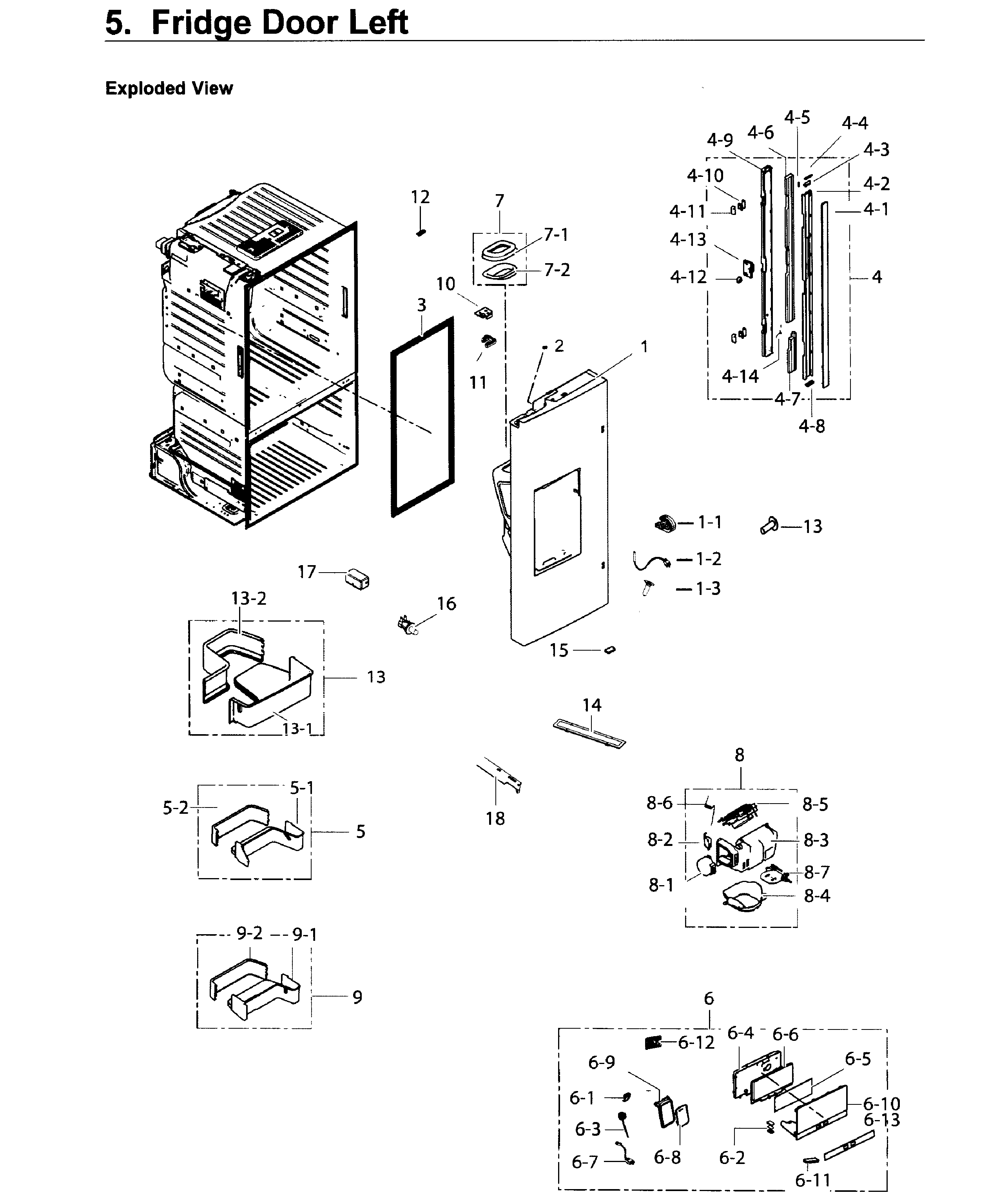 Fridge door l