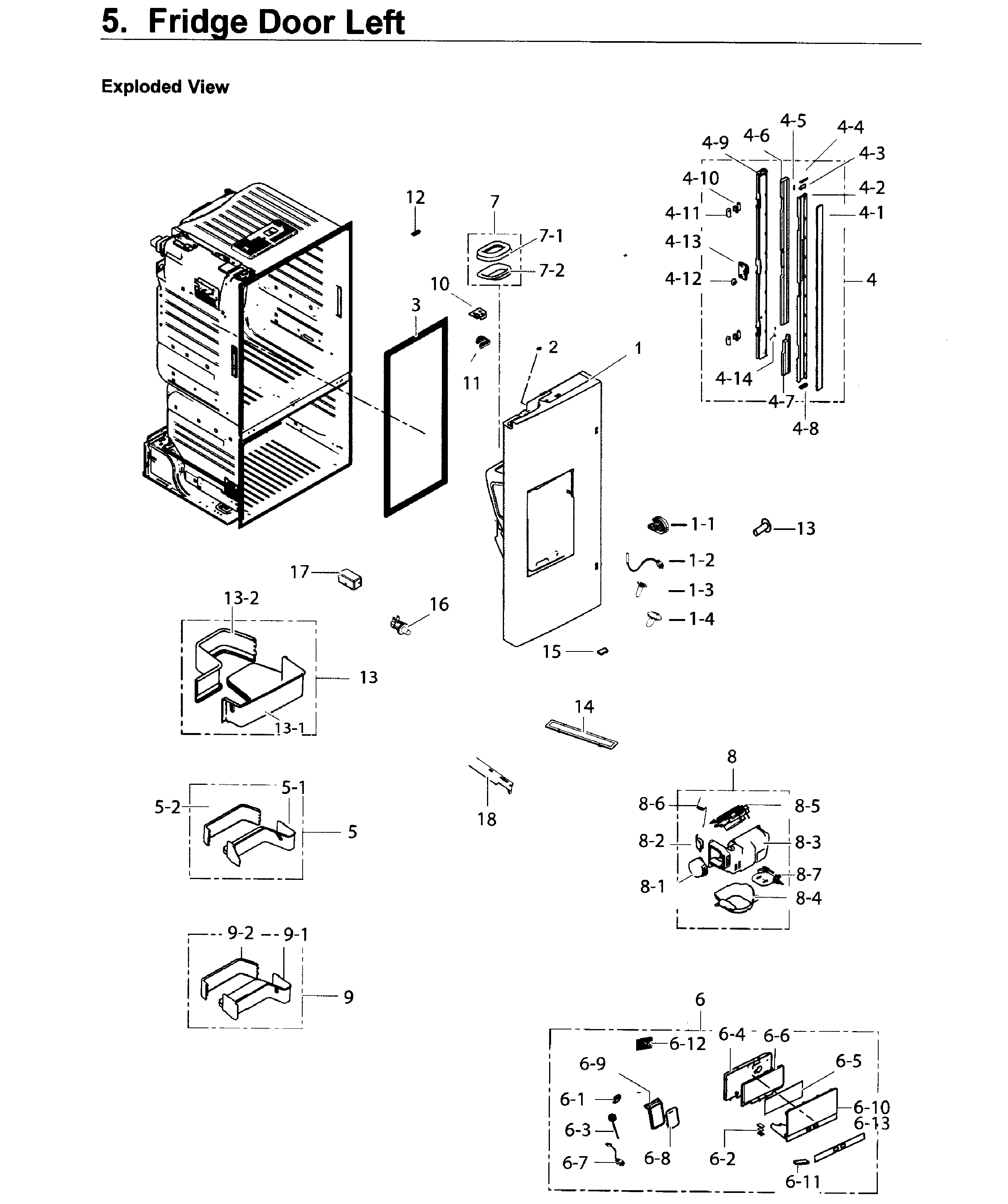 Fridge door l