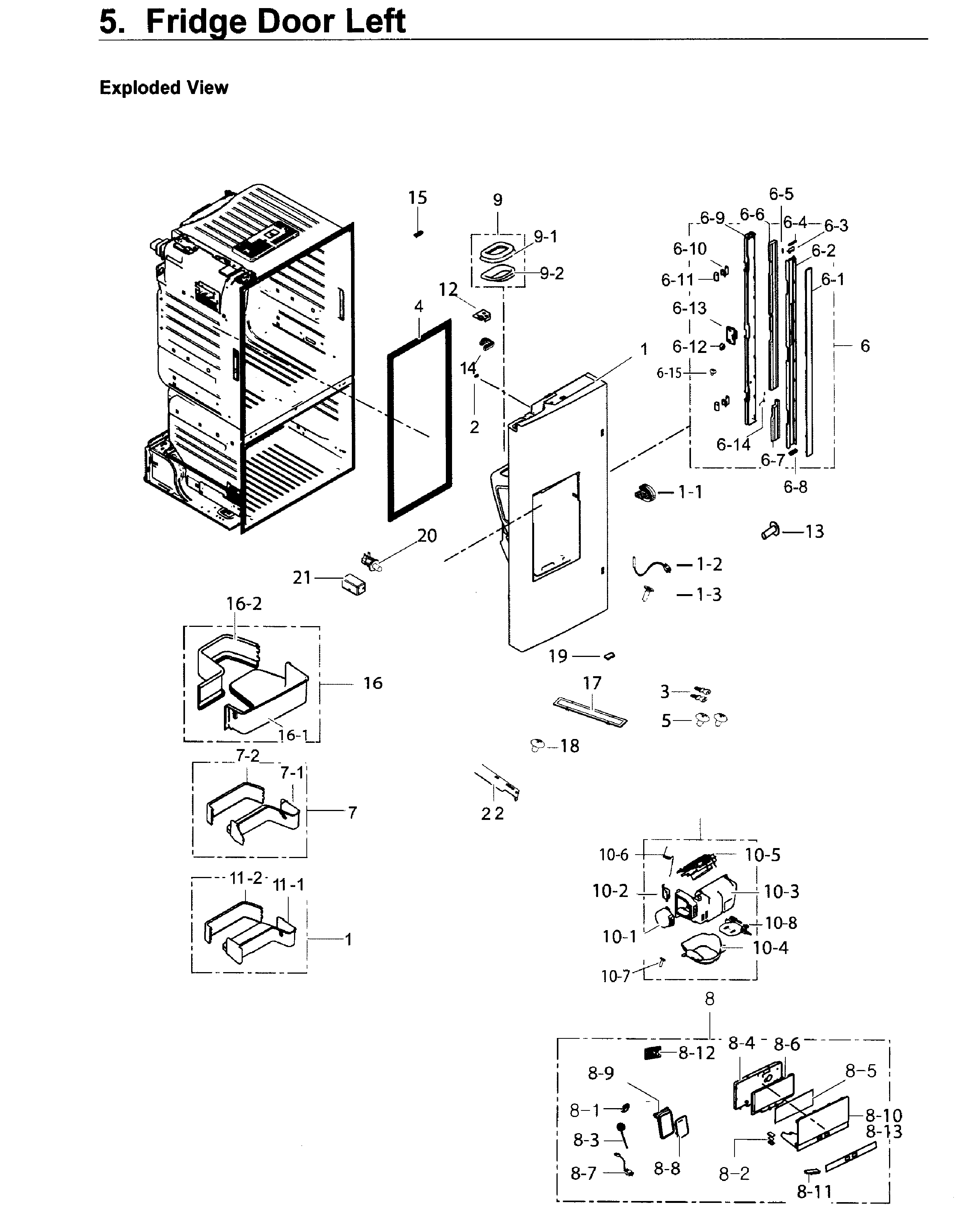 Fridge door l