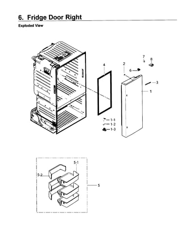 Fridge door r