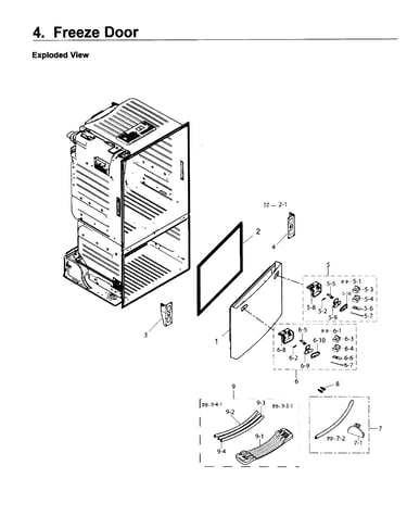Freezer door