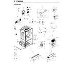 Samsung RF26J7500WW/AA-02 cabinet diagram