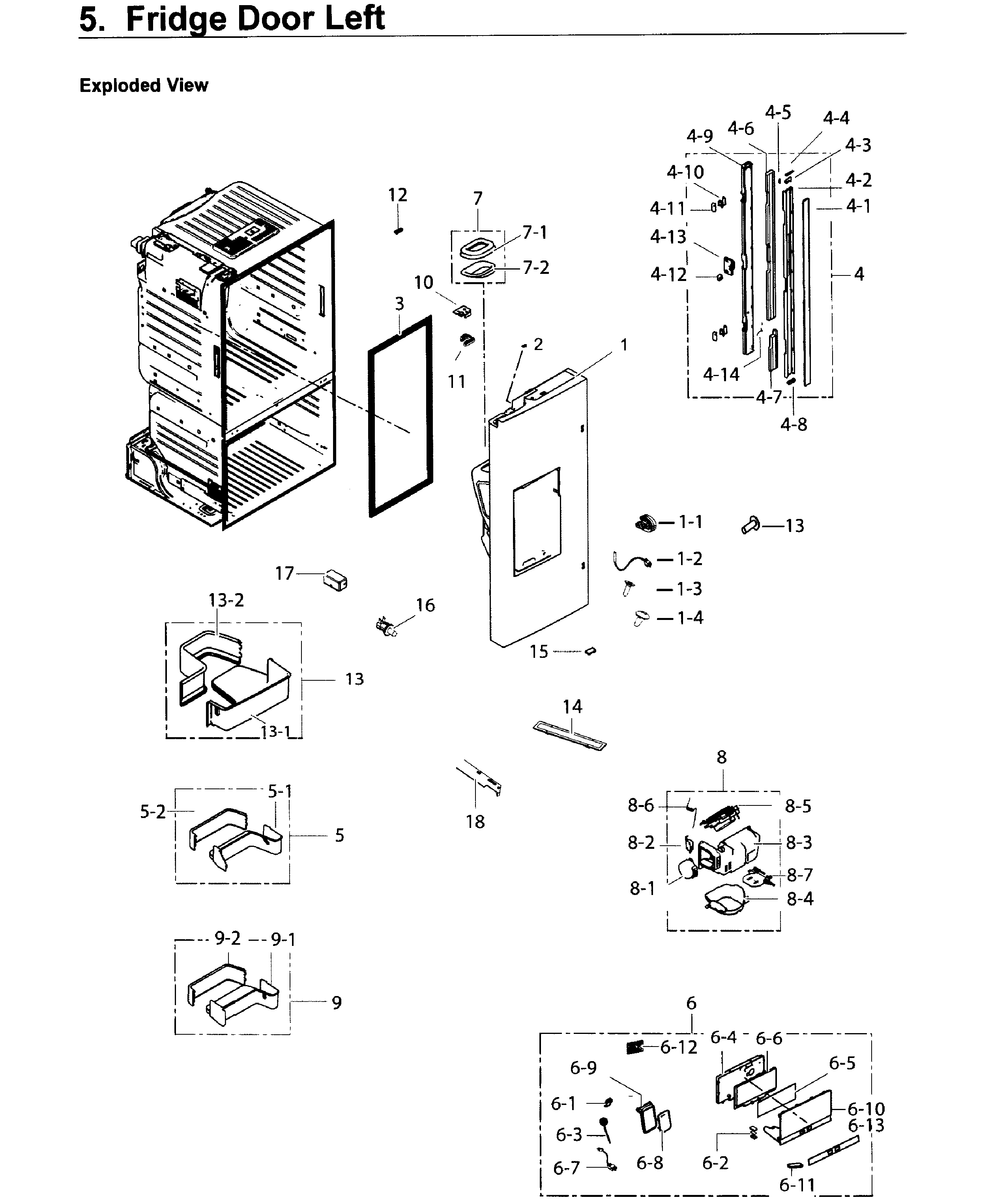 Fridge door l