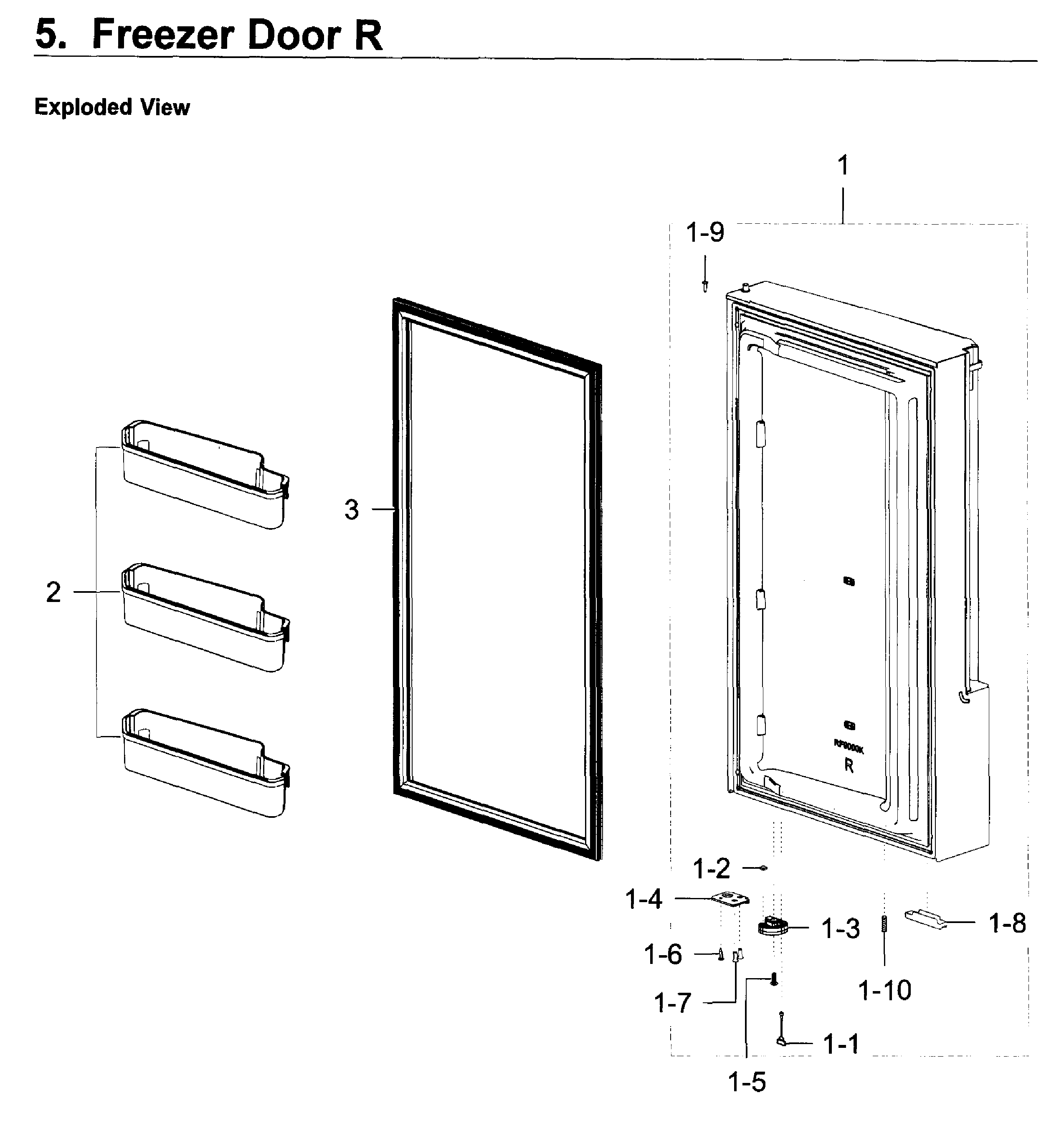 Freezer door r