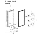 Samsung RF22K9381SG/AA-01 freezer door l diagram