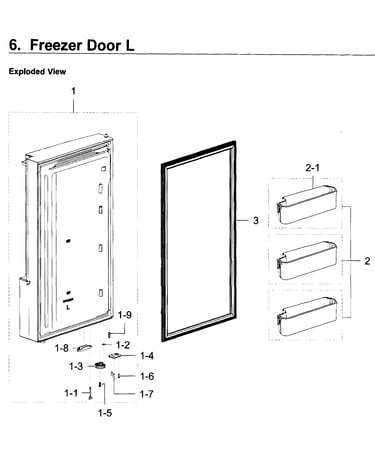 Freezer door l