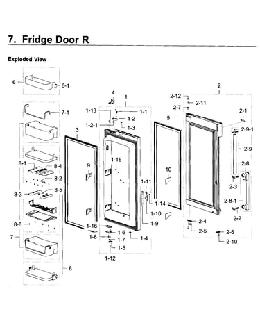 Fridge door r