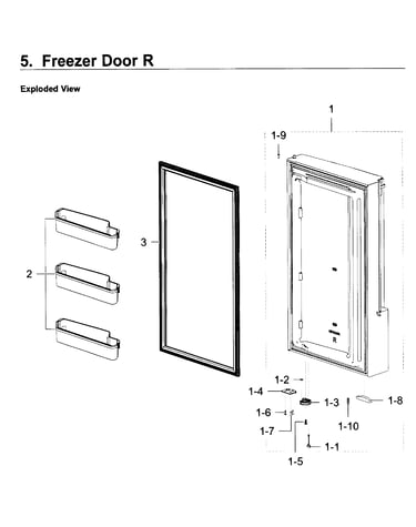 Freezer door r