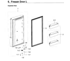 Samsung RF22K9381SG/AA-02 freezer door l diagram