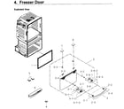 Samsung RF4267HARS/XAA-02 freezer door diagram