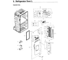 Samsung RF4267HARS/XAA-02 fridge door l diagram