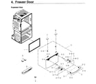 Samsung RF4267HARS/XAA-03 freezer door diagram