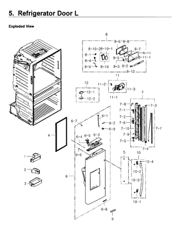 Fridge door l