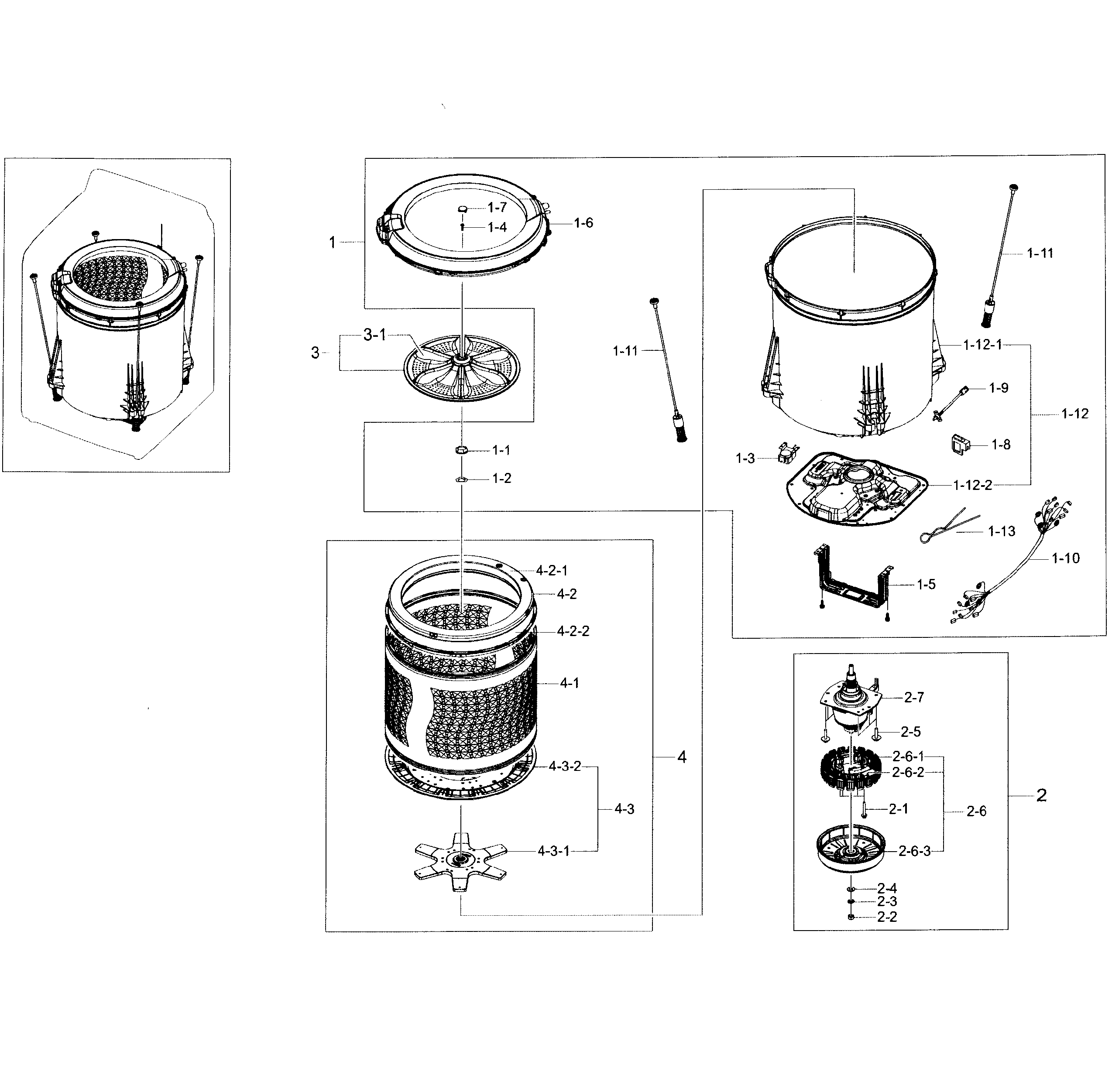 Tub parts