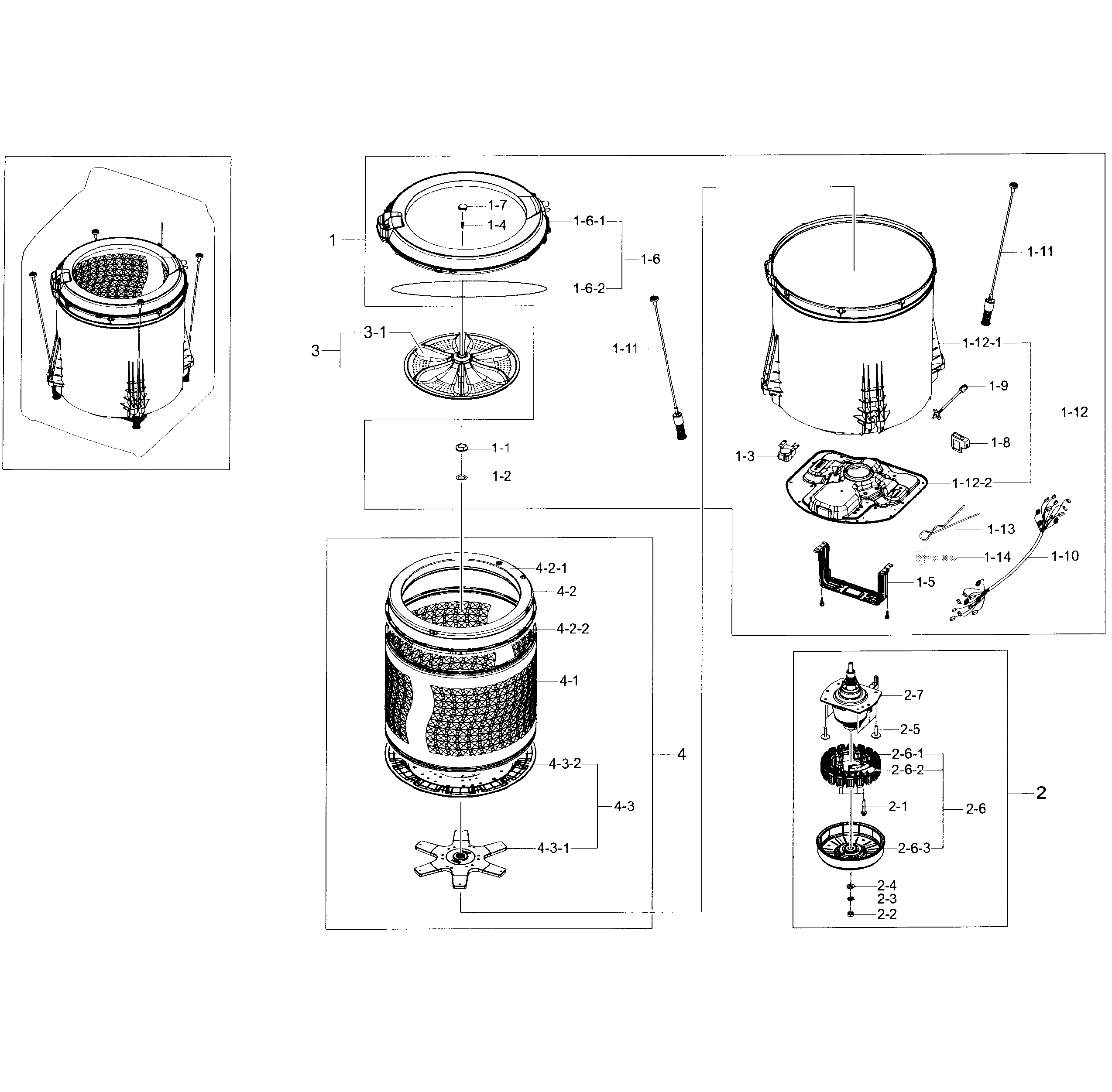 Tub parts