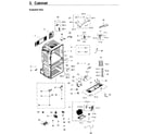 Samsung RF28JBEDBSR/AA-00 cabinet diagram