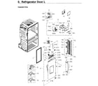 Samsung RF28JBEDBSR/AA-00 fridge door l diagram