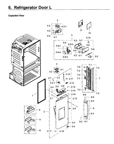 Fridge door l