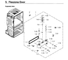 Samsung RF28JBEDBSR/AA-01 flexzone door diagram