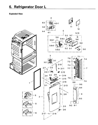 Fridge door l