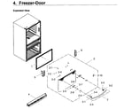Samsung RF28JBEDBSR/AA-02 freezer door diagram