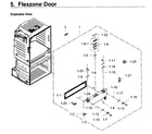 Samsung RF28JBEDBSR/AA-02 flexzone door diagram