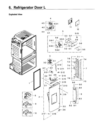 Fridge door l