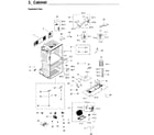 Samsung RF28JBEDBSR/AA-03 cabinet diagram