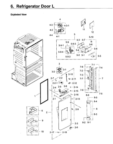 Fridge door l