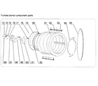 Haier HLTD500AGW drum assy diagram