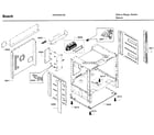 Bosch HEI8054U/06 cabinet assy diagram