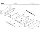 Bosch HEI8054U/06 drawer assy diagram