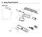 Samsung WA40J3000AW/A2-11 control panel diagram