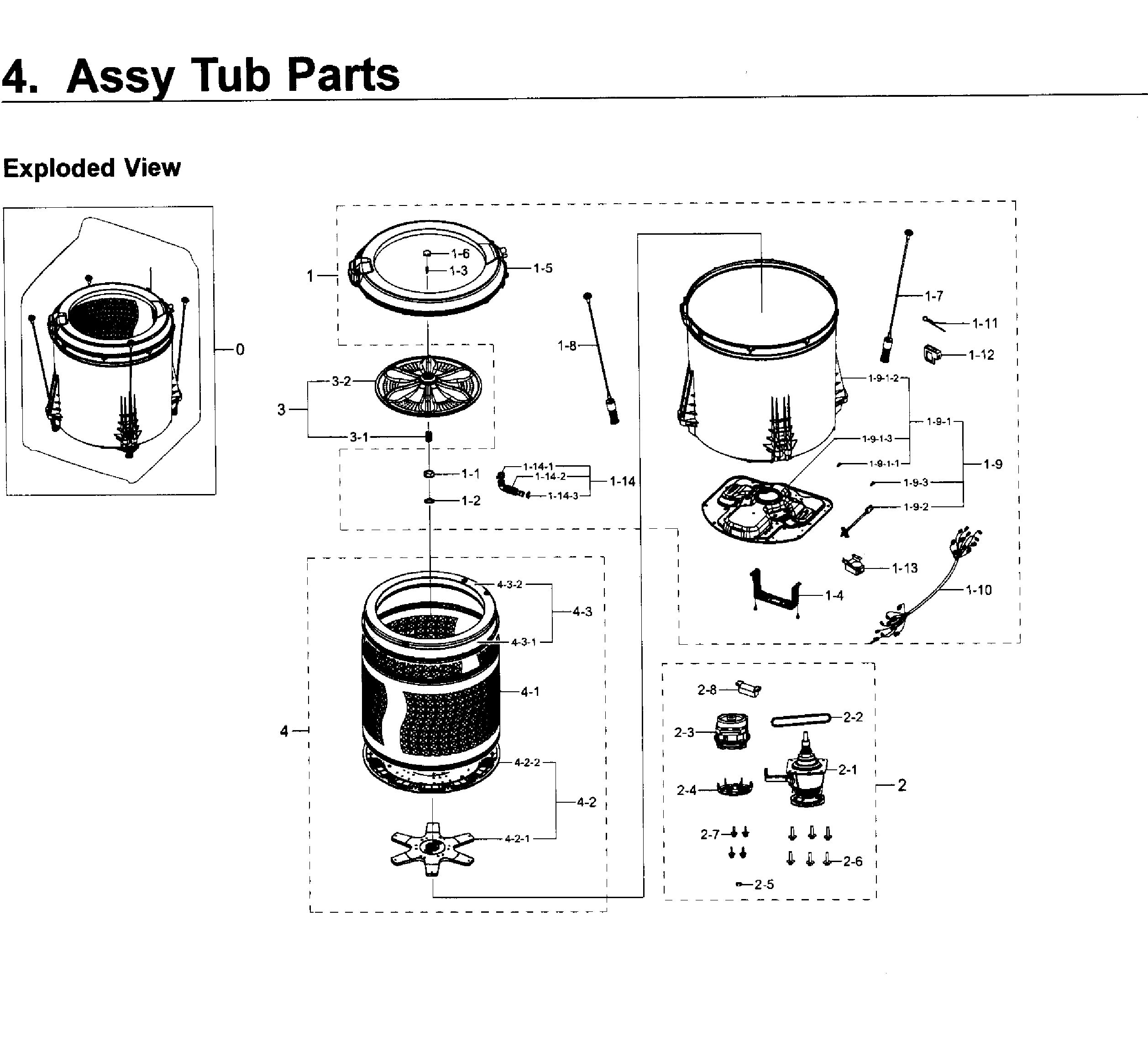 Tub parts
