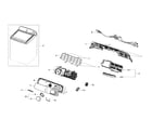 Samsung WA48H7400AW/A2-02 control panel diagram