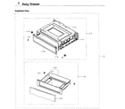 Samsung NE59J3420SB/AA-05 drawer diagram