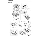 Samsung RF263BEAEWW/AA-00 freezer / icemaker diagram