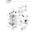 Samsung RF263BEAEWW/AA-00 cabinet diagram