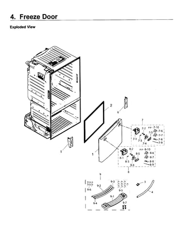 Freezer door