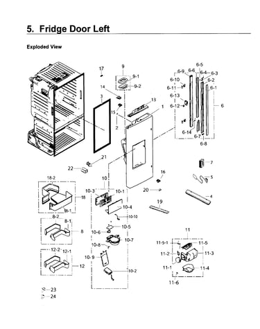 Fridge door l