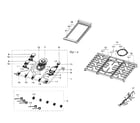 Samsung NA30K7750TS/AA-00 cooktop diagram