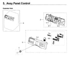 Samsung WF219ANB/XAA-01 control panel diagram