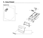 Samsung WF219ANB/XAA-01 drawer asy diagram