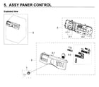 Samsung WF219ANW/XAA-01 control panel diagram