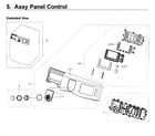 Samsung WF419AAW/XAA-01 control panel diagram