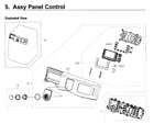 Samsung WF419AAW/XAA-02 control panel diagram